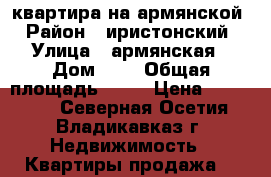 квартира на армянской › Район ­ иристонский › Улица ­ армянская › Дом ­ 3 › Общая площадь ­ 50 › Цена ­ 969 000 - Северная Осетия, Владикавказ г. Недвижимость » Квартиры продажа   